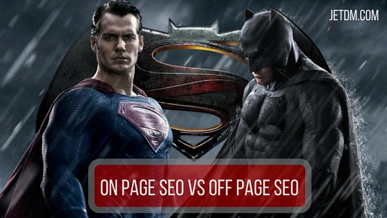 On Page SEO vs Off Page SEO